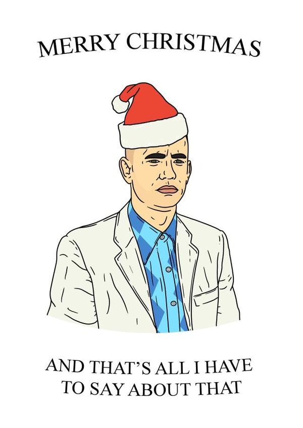 forrest gump Christmas Card 37209 created by Pedges Houseboat