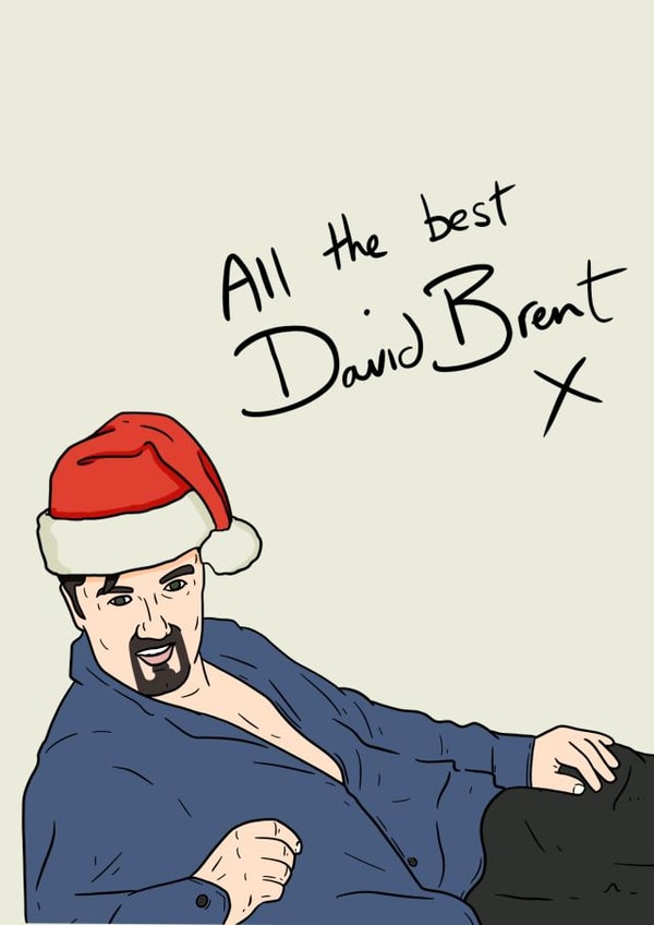 david brent Christmas Card 13694 created by Pedges Houseboat