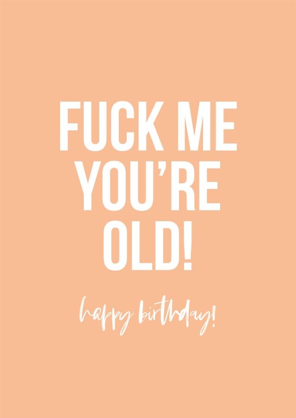 fuck swear Birthday Card 31192 created by Swear Nation