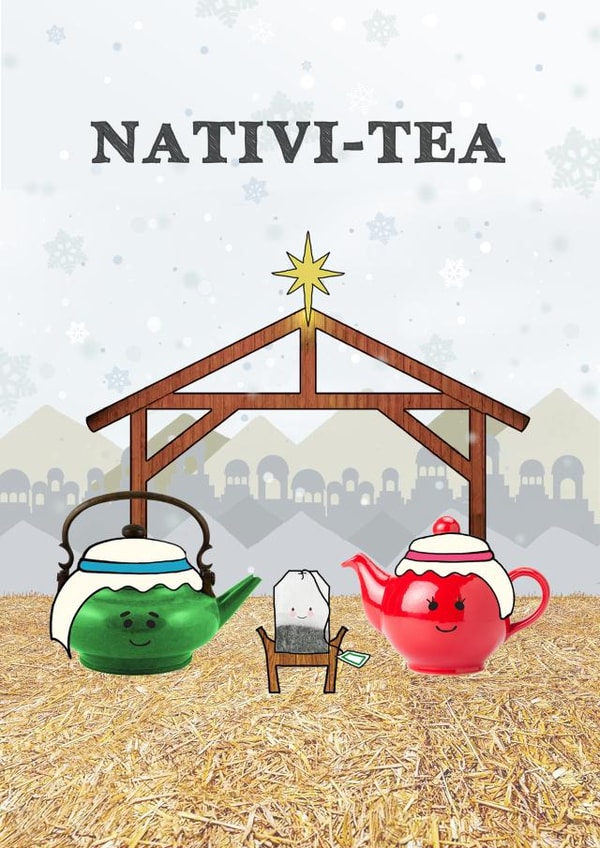 NATIVITY pun Christmas Card 31406 created by Of Life & Lemons Ltd.