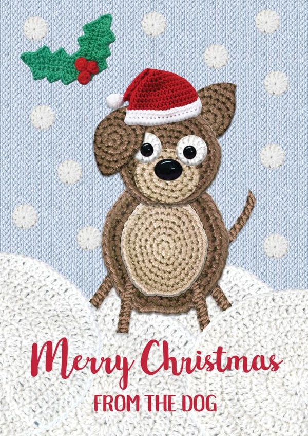 merry dog Christmas Card 25248 created by Lucy Ledger