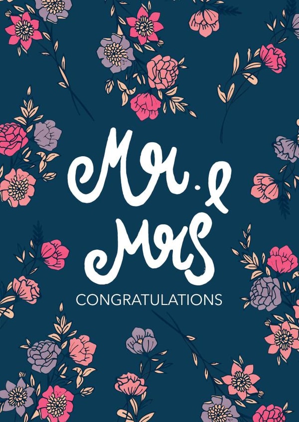 Floral MR & MRS created by Kamiya Chirodian