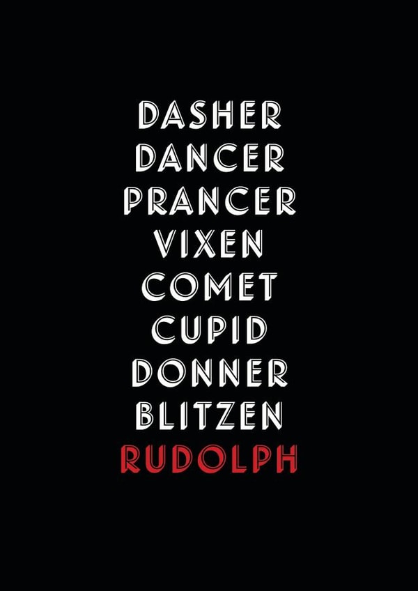 christmas rudolph Card 26489 created by Sonia Nicolson