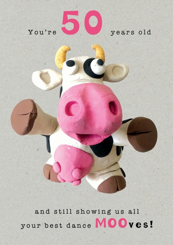 50 cow Birthday Card 3232 created by JellynBean