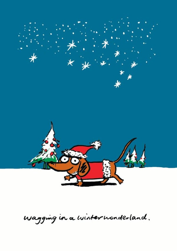 dog humour Christmas Card 9558 created by Cardinky