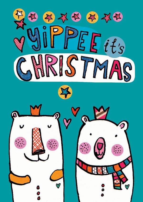 bear cute Christmas Card 14935 created by Alice Palace