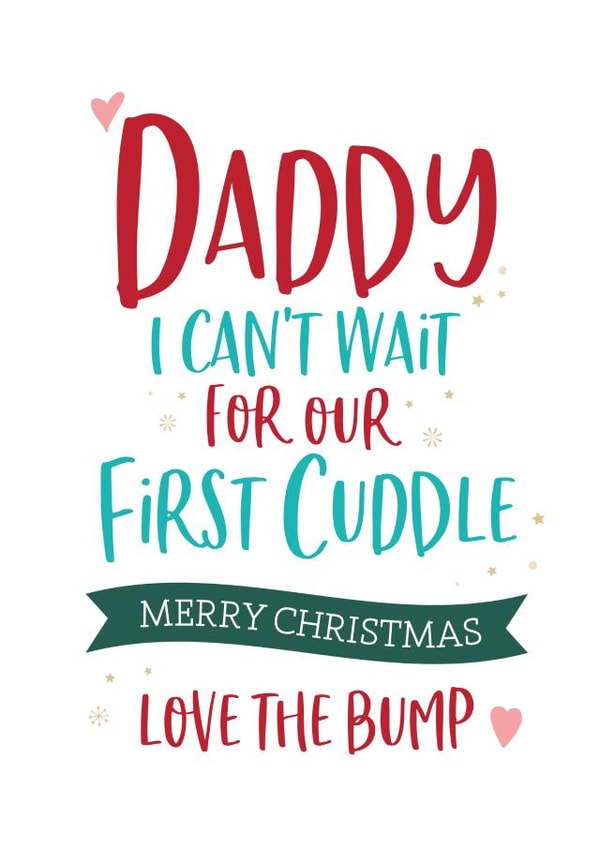 daddy bump Christmas Card 14429 created by Beehive Design