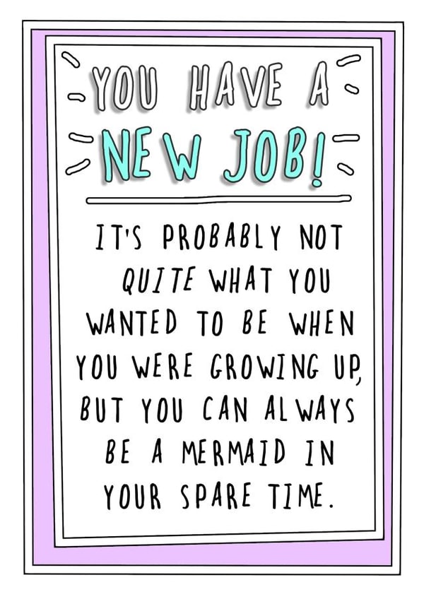new job Leaving Card 7540 created by Go La La!