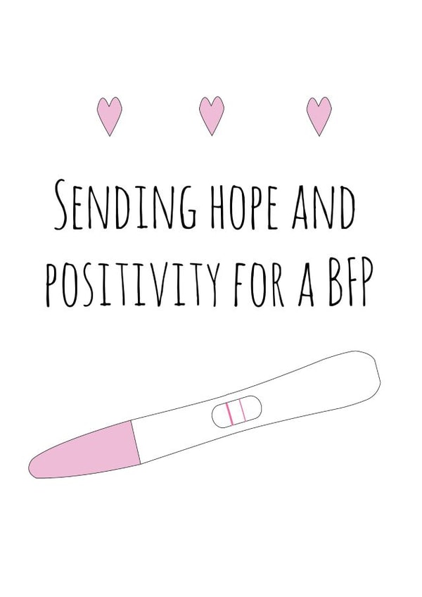 BFP - Fertility Card created by @Laura Lonsdale Designs
