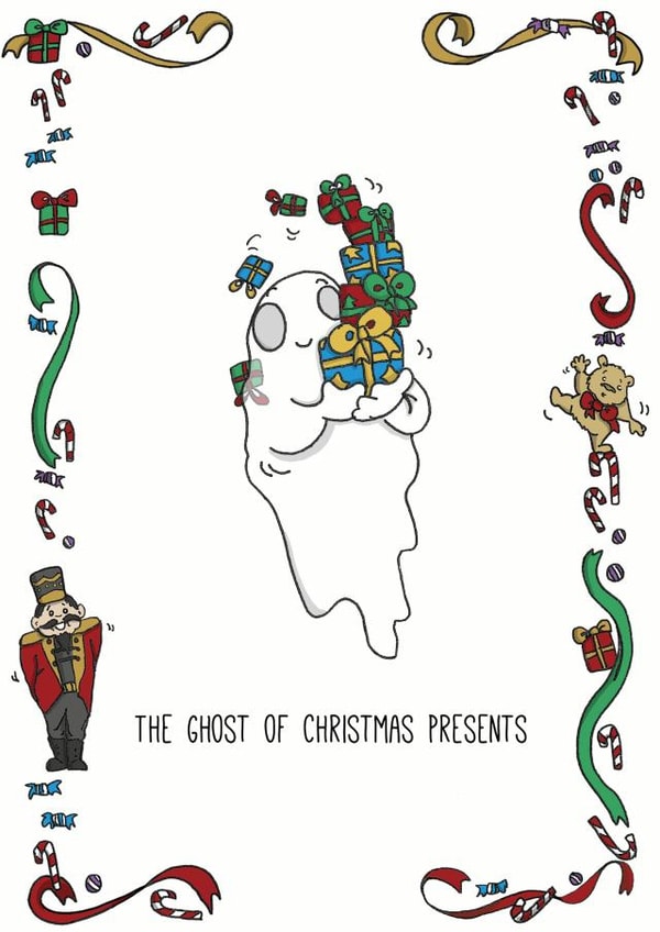 The Ghost of Christmas Presents Card created by Kat Willott