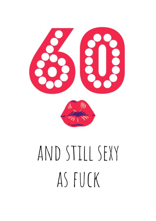 60 partner Birthday Card 14634 created by Fefe Teale