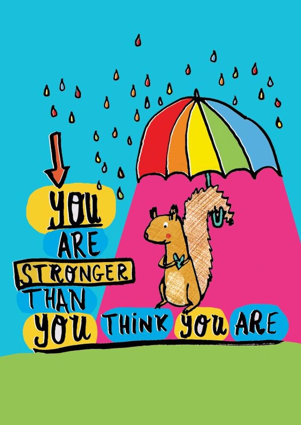 friend stronger Thinking of you Card 14938 created by Alice Palace