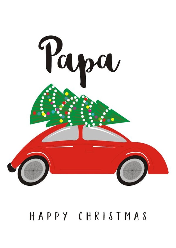 christmas papa Christmas Card 2590 created by Claire Giles