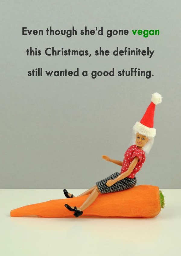 rude silly Christmas Card 11505 created by Bold & Bright Cards