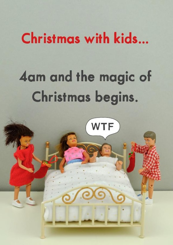 funny humour Christmas Card 11507 created by Bold & Bright Cards