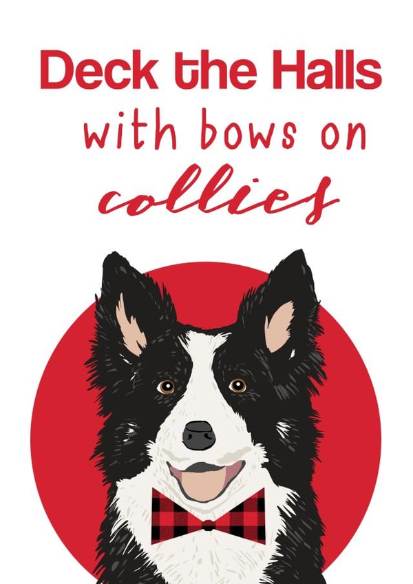 christmas collie Card 25144 created by Pet Friendly