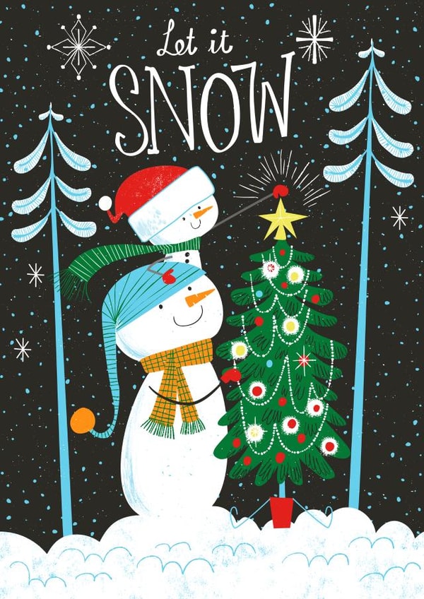holidays snowmen Card 23045 created by Josh Cleland