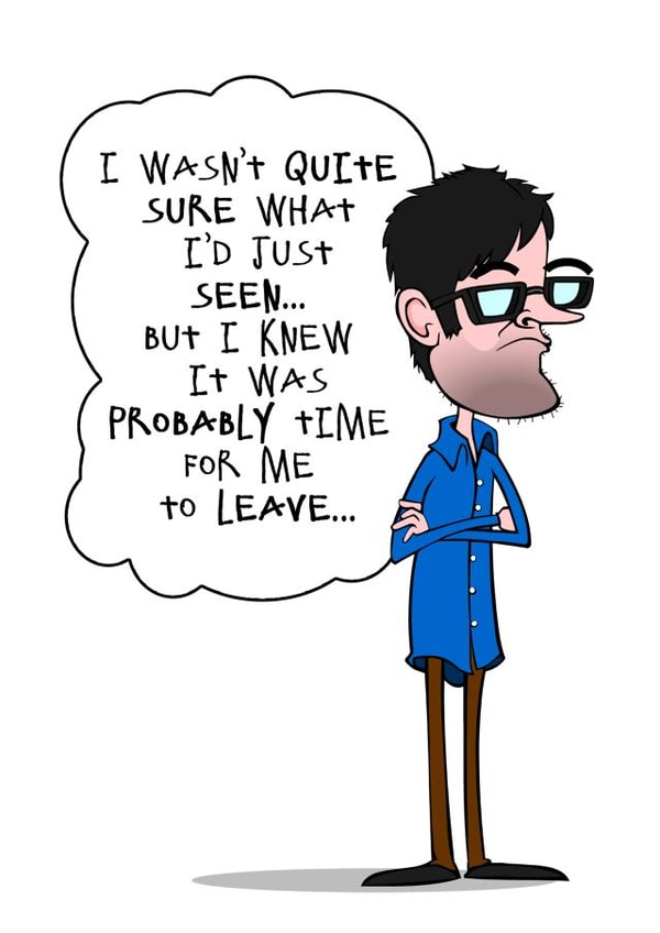 louis theroux Leaving Card 12565 created by Eoin McKeown