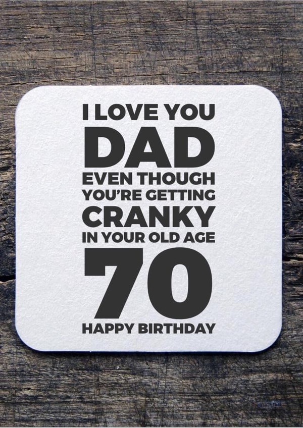 Dad cranky Birthday Card 12578 created by CreatedbyMe Sean