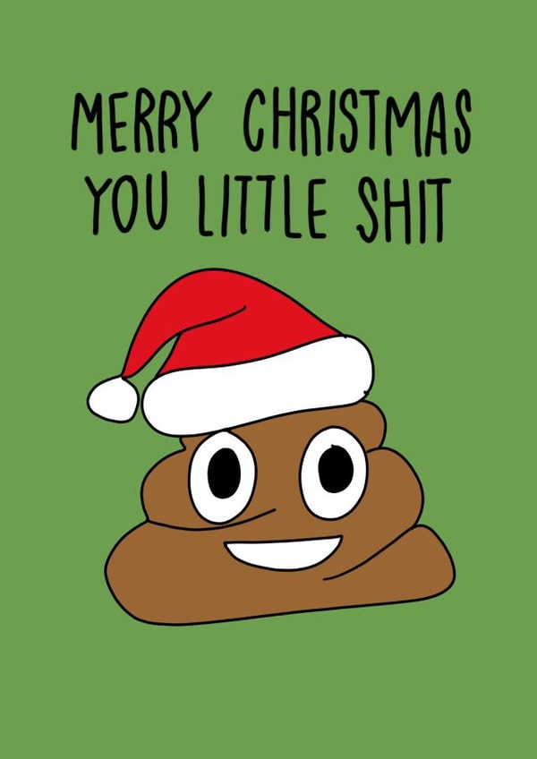 shit emoji Christmas Card 22447 created by Andrea Lauren