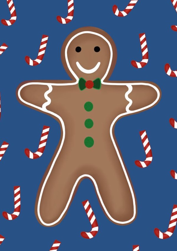 gingerbread gingerbreadman Card 36840 created by Eves & Moon