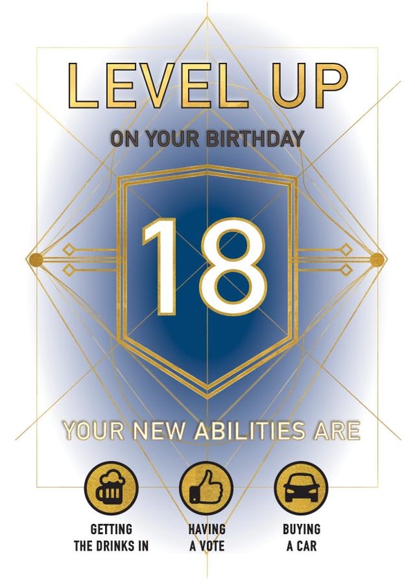 18 eighteen Birthday Card 15171 created by Mad Philomena