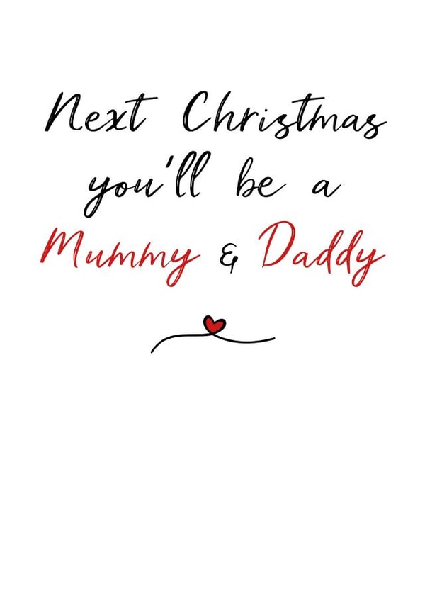 pregnant adult Christmas Card 8441 created by Parsy Designs