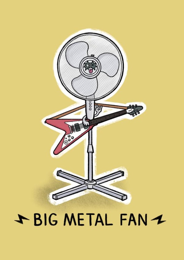 rock metal Birthday Card 14399 created by Carl Batterbee