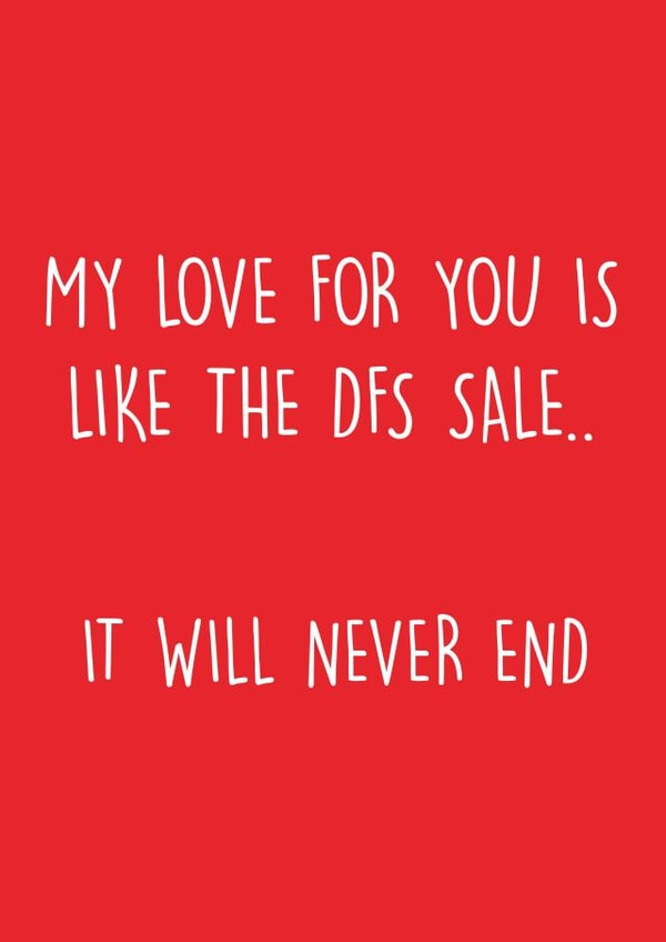 I love you like the DFS sale card created by Pack a Punch Designs