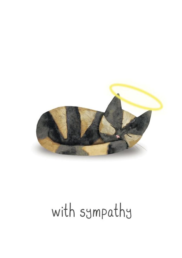 cat pet Sympathy Card 14718 created by All The Best