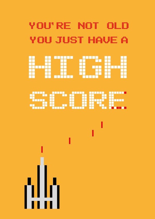 Old Score Birthday Card 24084 created by Kritter Design