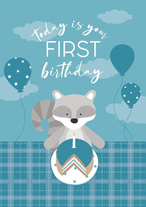 first animal Birthday Card 16006 created by Laura