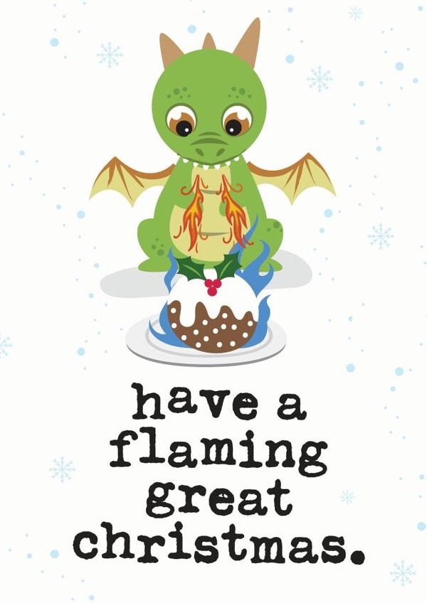 Have a flaming great Christmas created by Mrs Best Paper Co.