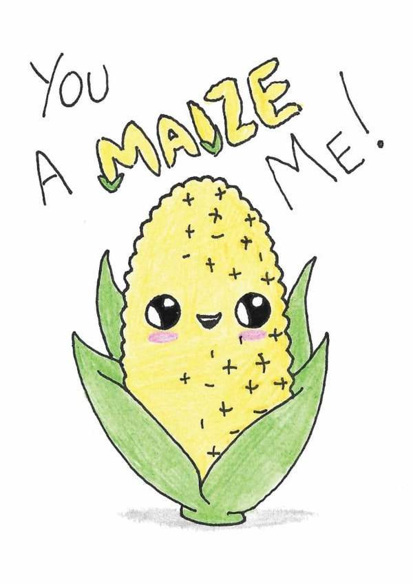Maize Corn Congratulations Card 16042 created by The Pun Doodler