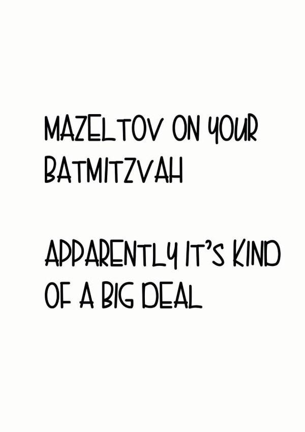 bat mitzvah batmitzvah Faith Card 5155 created by Little Lisa Designs