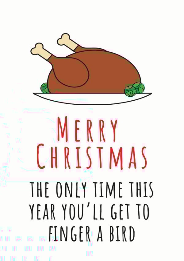 Adult Cheeky Christmas Card 16059 created by Total Bad Cards