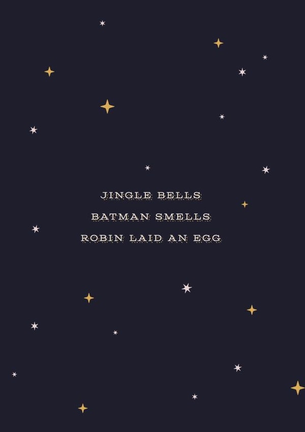 carol typographic Card 38203 created by Matt Hillman