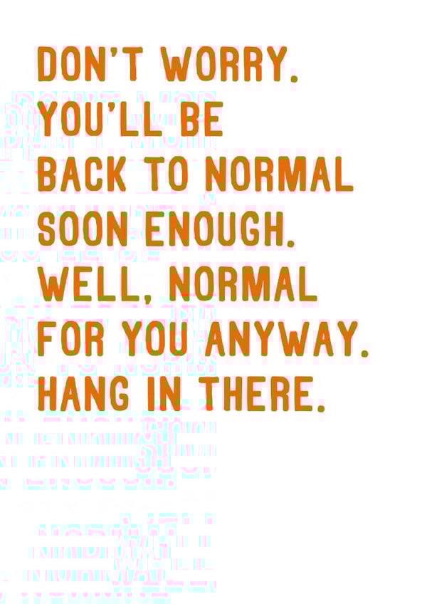 Funny Get Well Card - Hang In There created by SixElevenCreations