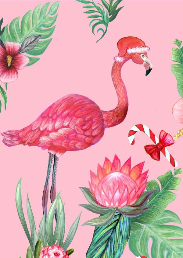 santa flamingo flamingo santa Card 32061 created by Magenta Rose Designs