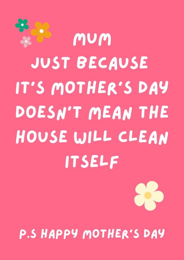 Cheeky Mother's Day Card created by Mitch Fox