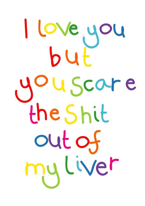 scare shit Valentines Day Card 38027 created by Lucy Likes It