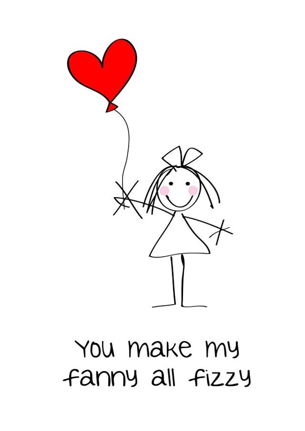 fanny fizzy Valentines Day Card 38028 created by Lucy Likes It