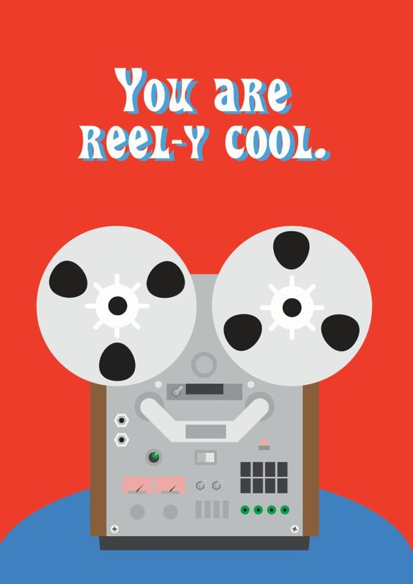 Music Reel Tape Friendship Romantic Card created by The Fidorium