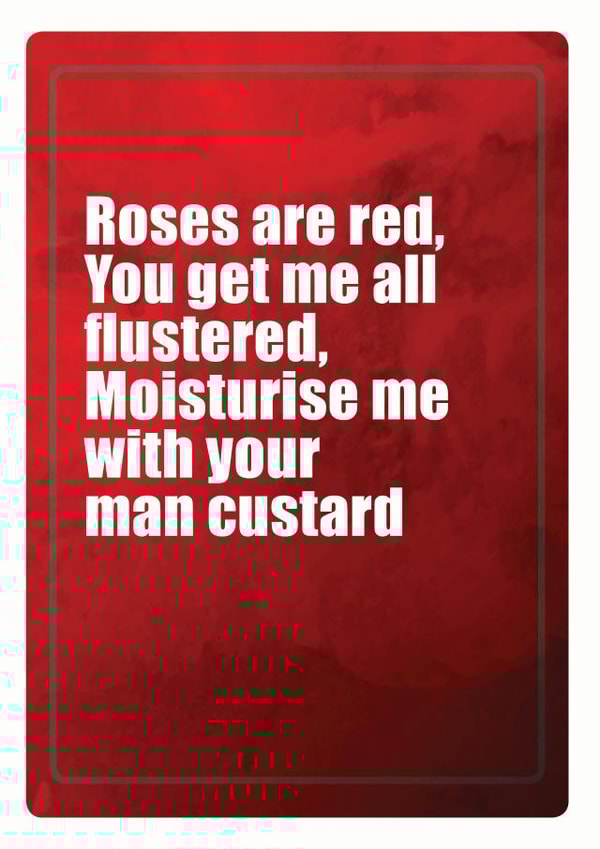 Rude roses are red Valentines Day Card 38858 created by turds of wisdom
