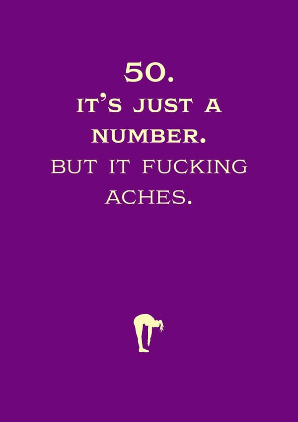 50th milestone birthday card  created by Rusty Pencil