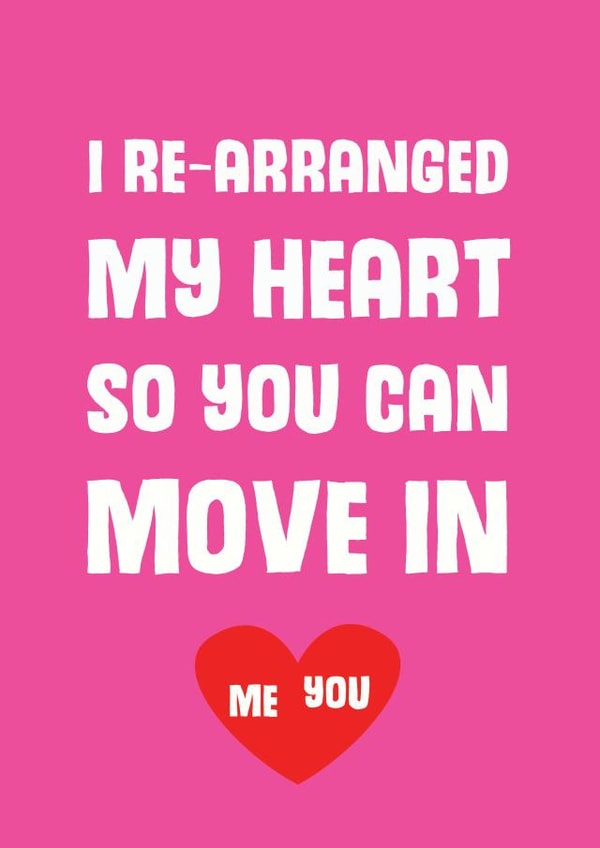 re-arranged meart Valentines Day Card 31448 created by Mostly Beautiful