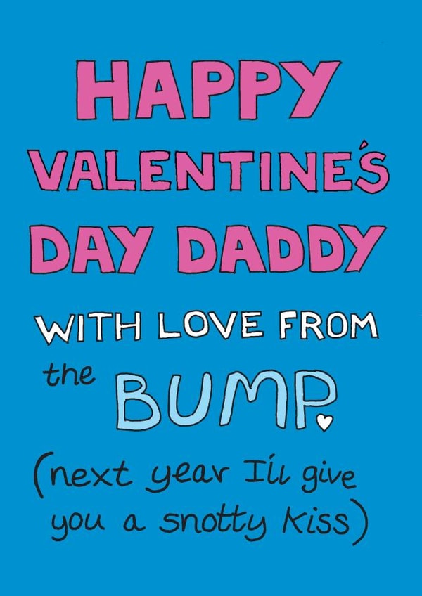 bump pregnant Valentines Day Card 15146 created by Happy Octopus by Rupert Fawcett