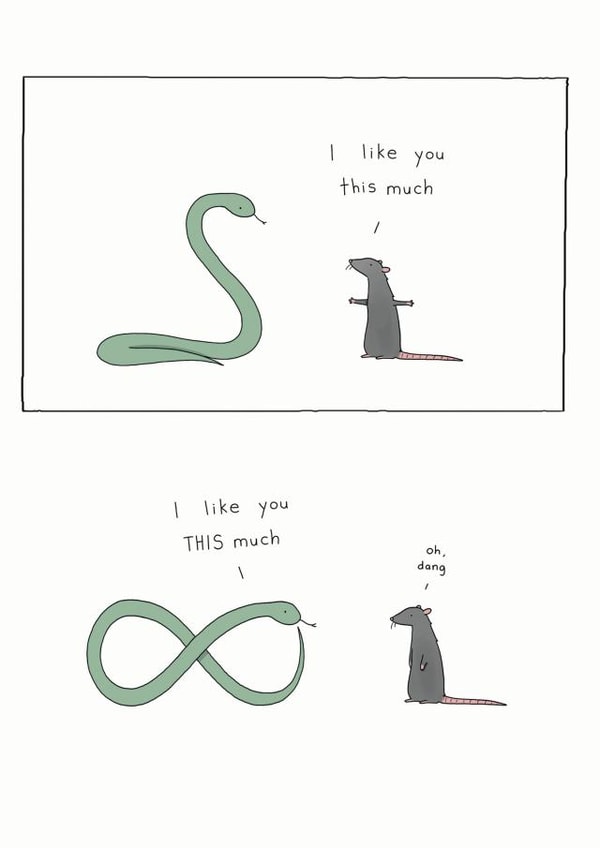 snake rat Valentines Day Card 6668 created by Redback Cards