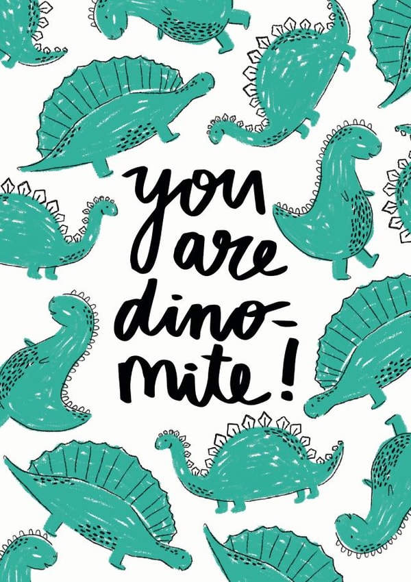 dinosaur dinomite Valentines Day Card 37720 created by Ciara Long