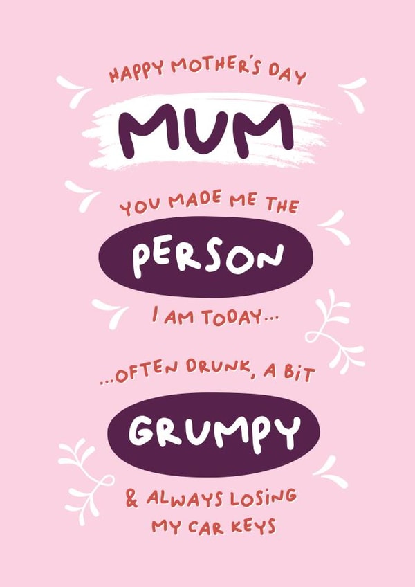 Happy Mother's Day Bro funny card created by PaperJam Print Co.
